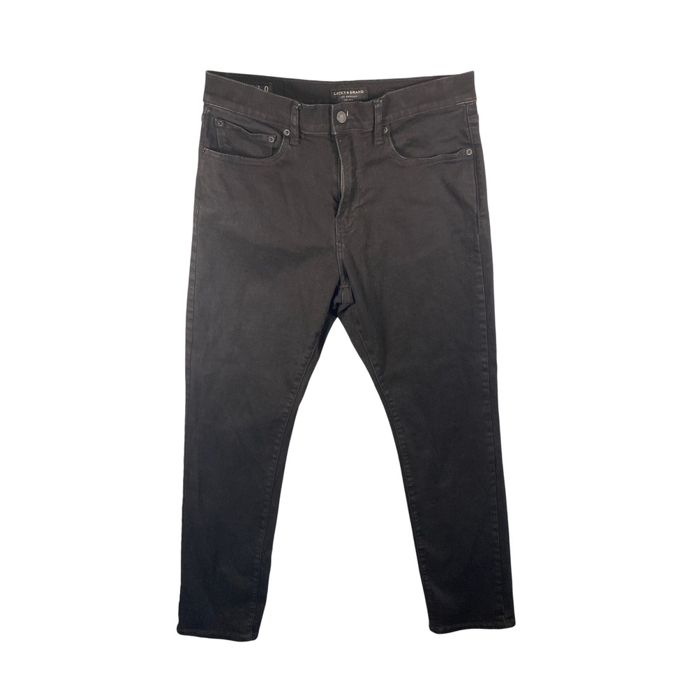 Lucky Brand 410 Athletic Straight Jeans Mens 32x32 Black Denim Pants